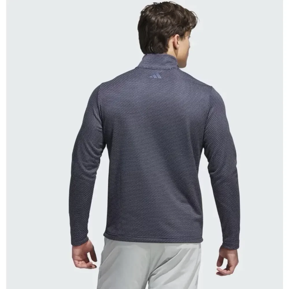Adidas Performance Printed Quarter Zip Golf Men’s Pullover Sweatshirt Navy 2XL